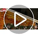 VCUTEKA 6FT Candy Cane Lighted Christmas Garland w/ 25 LED Lights for Indoor/Outdoor
