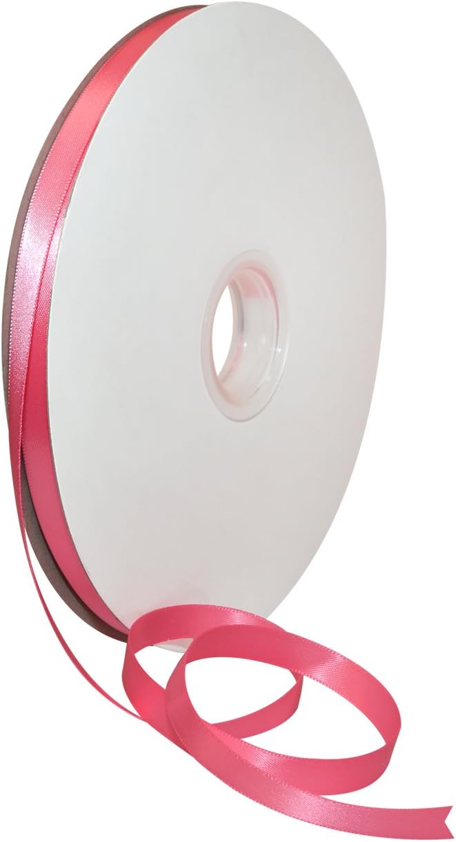 Rosy Mauve Double Face Satin Ribbon 3/8" x 100 YD - Perfect for Gift Wrapping, Crafts & Weddings