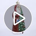 Old World Christmas Santa with Calling Birds Tree Ornament - Hand-Painted Holiday Decor
