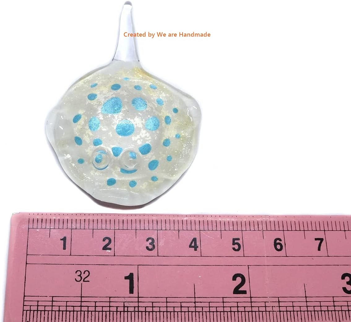 Sky Blue Handmade Mini Stingray Figurine - Blown Glass Ocean Decor & Collectible Gift