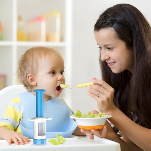 HiYZ Grape Cutter - Stainless Steel Fruit Slicer & Veggie Divider for Baby Food Prep