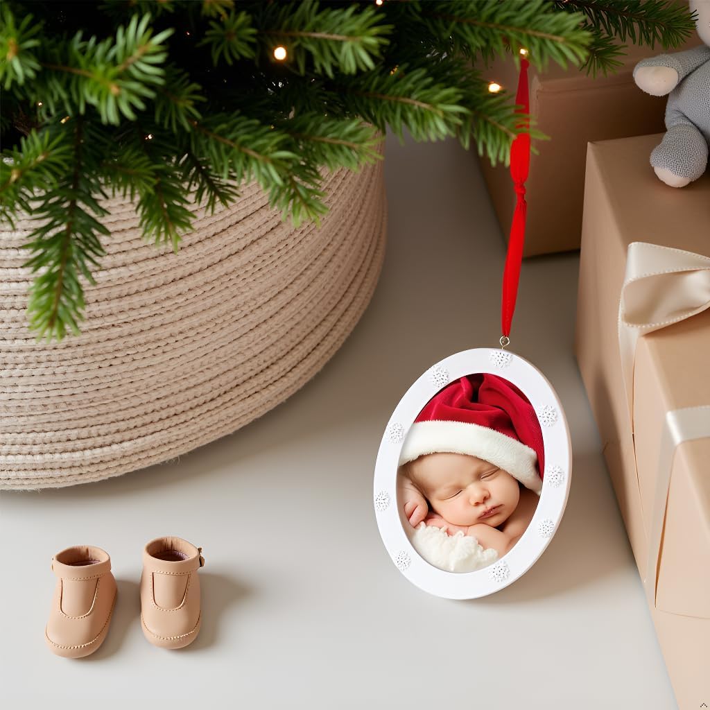 Christmas Baby Handprint Ornament Kit - DIY Keepsake Bauble with Paint for Newborns