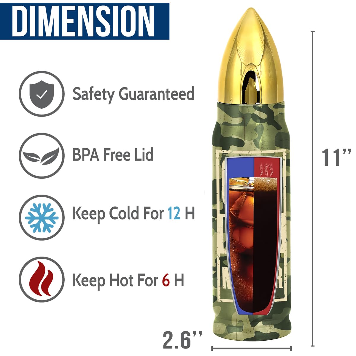 Limima Gifts For Old Men, Old Lives Matter 17Oz Bullet Tumbler, Gifts For Old Dad Grandpa from Daugher Son Wife Grandchildren, 50th 60th 70th 80th 90th Birthday - Christmas Gifts For Old Men