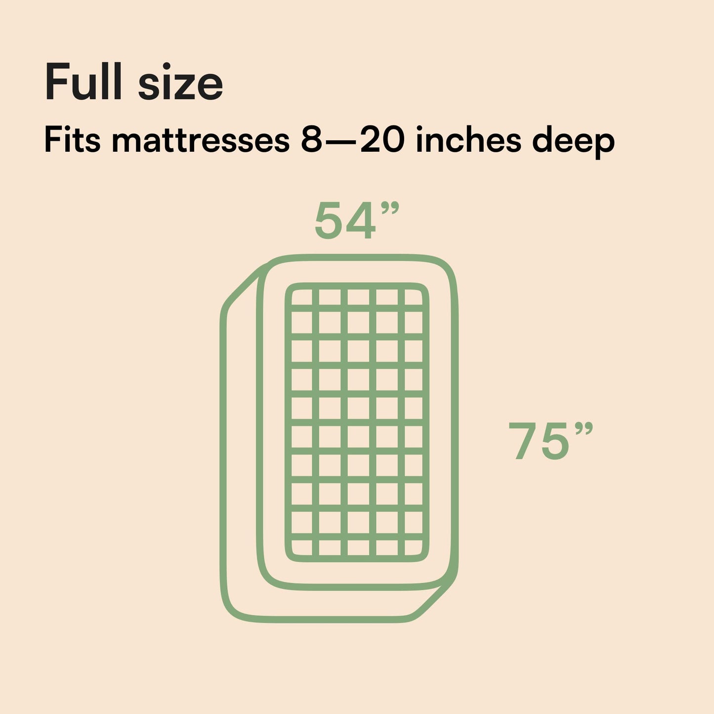 Ultra Soft Full Size Mattress Topper - Viscose Made from Bamboo Pillow Top Mattress Pad for Back Pain Relief - Naturally Cooling for Hot Sleepers, Green