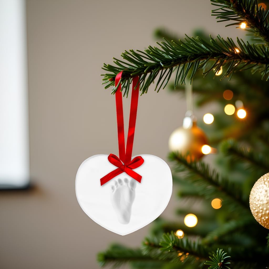 Christmas Baby Handprint Ornament Kit - DIY Keepsake Bauble with Paint for Newborns