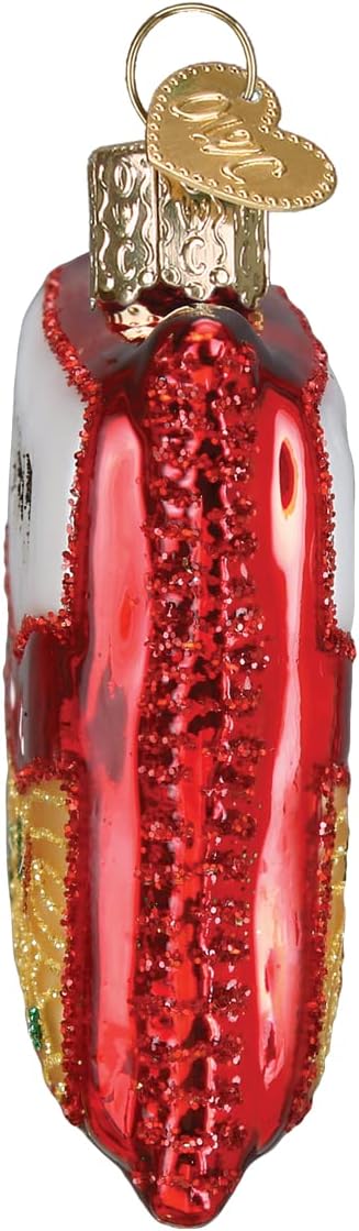 Handcrafted Glass Cheese Wedge Ornament - Unique Christmas Tree Decoration