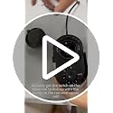 Black Lonkion Electric Burr Coffee Grinder with 28 Settings for Home Use