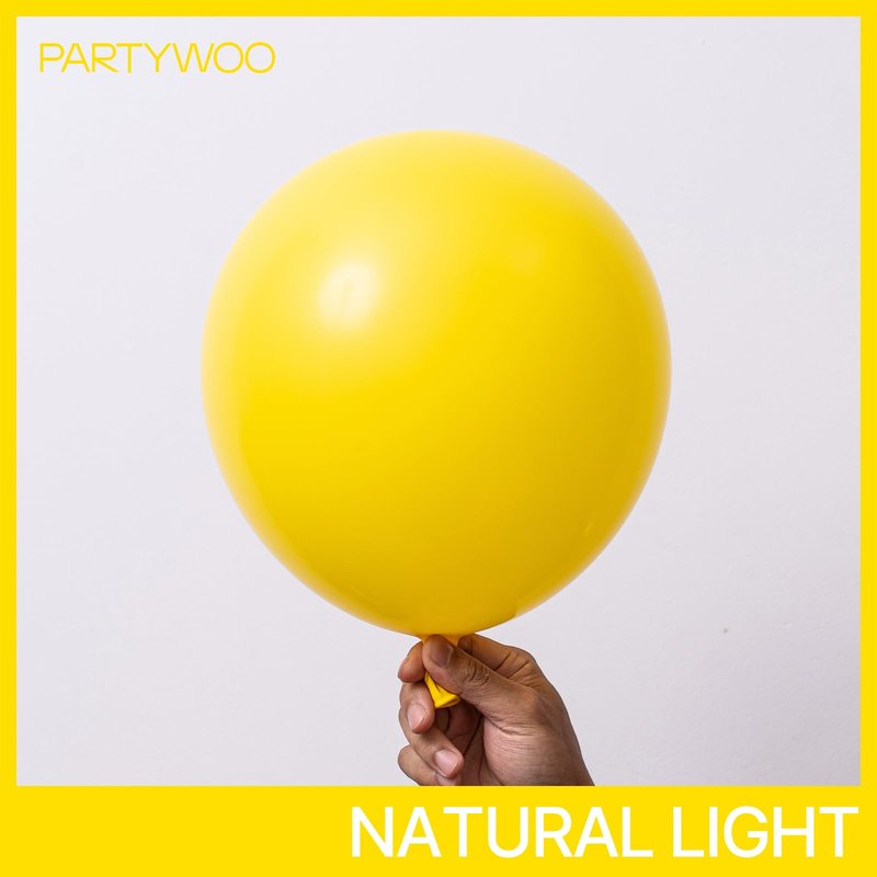 PartyWoo Yellow Balloons 140pcs Different Sizes of 18 12 10 5 Inch Matte Yellow Latex Balloon Arch Kit Garland for Easter Bee Baby Shower Sunflower Birthday Graduation Party Decorations Yellow-Y55