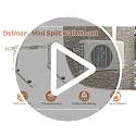 Delmoar Style B Heavy Duty Mini Split Wall Mount Bracket 7000-18000 BTU Support