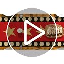 Artoid Mode Red Movie Theme Table Runner 13x72 Inch with Gold Star Design - Home Decor