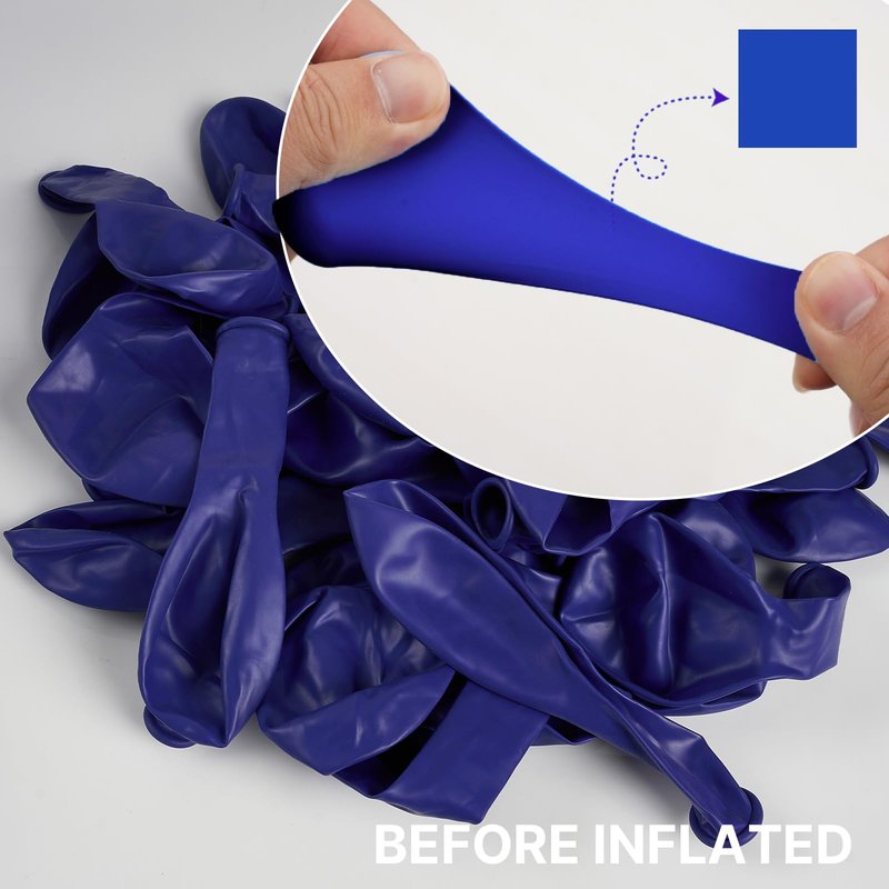 PartyWoo Royal Blue Balloons 100 pcs Different Sizes of 18 12 10 5 Inch Dark Blue Matte Balloon Arch Kit Garland for Graduation 4th of July Baby Shower Birthday Party Decorations Blue-Y59
