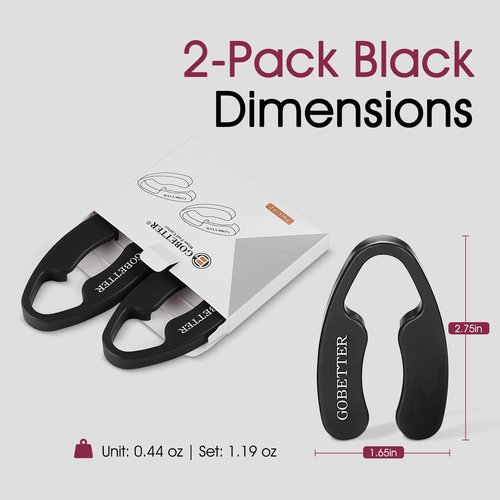 GOBETTER 2 Pcs Wine Foil Cutter Magnetic Design, 4 Stainless Blades Foil Remover Wine Bottles Opener Accessory, Removes Foil Top Effortlessly for Wine Lovers, Black