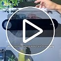 UV Toothbrush Sanitizer Holder Wall Mount Dispenser 2 Cups - Black
