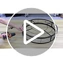 20-Inch Black Caged Ceiling Fan with Light and Remote - Farmhouse Low Profile