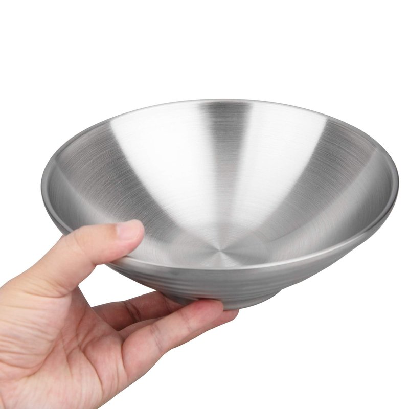 IMEEA 37 Oz Unbreakable Ramen Bowls SUS304 Stainless Steel Insulated Serving Bowl for Soup, Pasta, Noodle and Pho, Set of 2