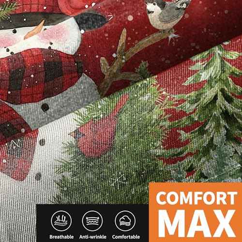 BOHARERS Christmas Apron for Women Adjustable Bib Kitchen Aprons, Snowman Holiday Apron for Party,Christmas Decorations