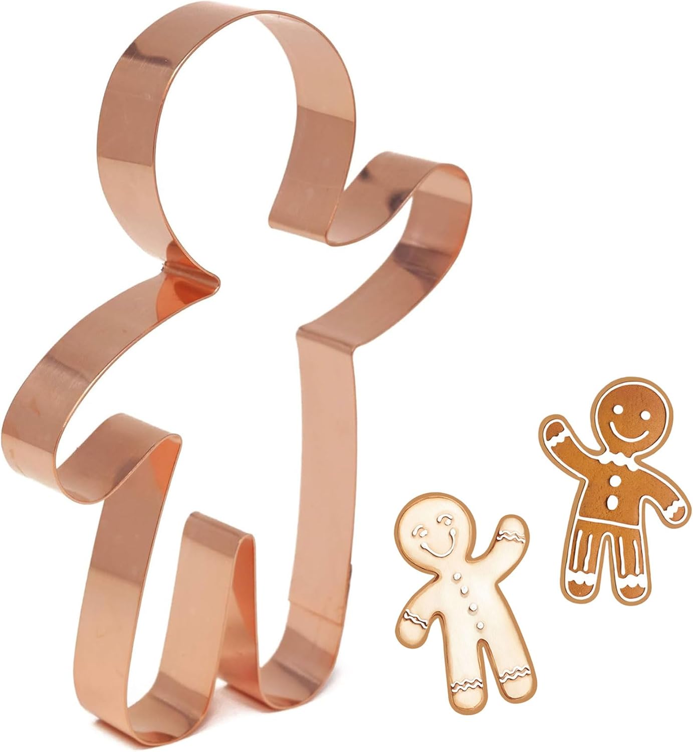 Gingerbread Boy Cookie Cutter - 6 Inch Handcrafted Dog Treat Mold by The Fussy Pup