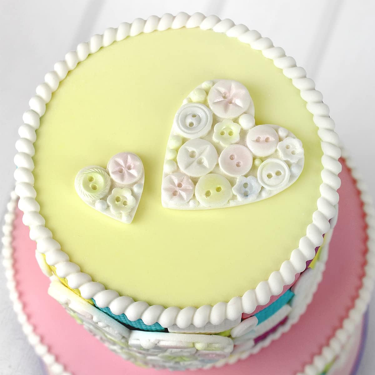 Rope Borders Silicone Mold for Cake Decorating & Crafts - Katy Sue Design