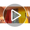 36 Inch Acrylic Curtain Pull Wand Set - Clear Drapery Opener (4 Pack)