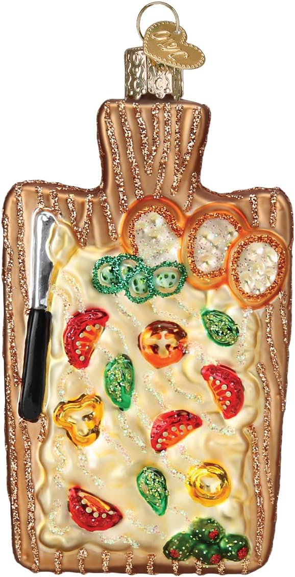 Handcrafted Glass Cheese Wedge Ornament - Unique Christmas Tree Decoration