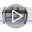 Adjustable 11.8 x 28.9-inch Heavy Duty Metal Storage Shelf - 110lbs Load Capacity