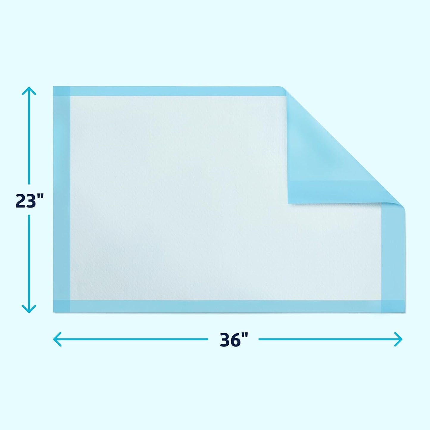 Medline Light Absorbency Underpad - Disposable Bed Protection for Incontinence | 23" x 36", 50 Count