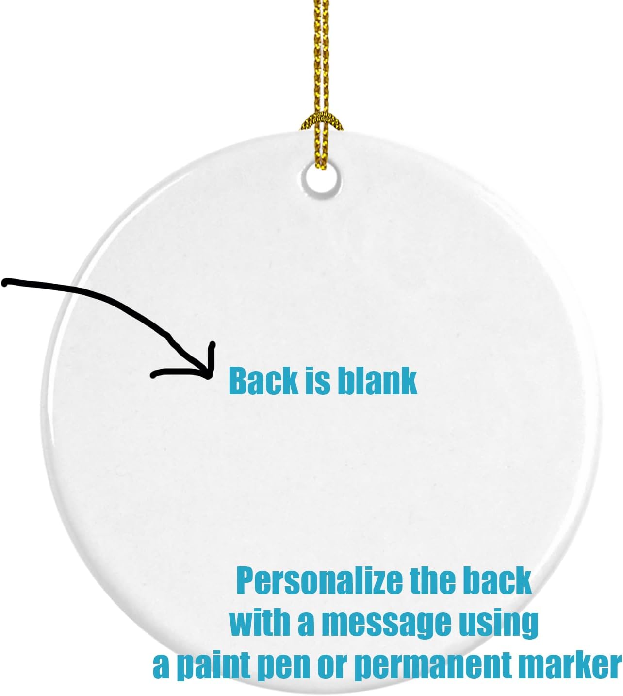 Snowflake Maltese Ceramic Ornament - 3-Inch Christmas Tree Decoration for Holiday Gifts