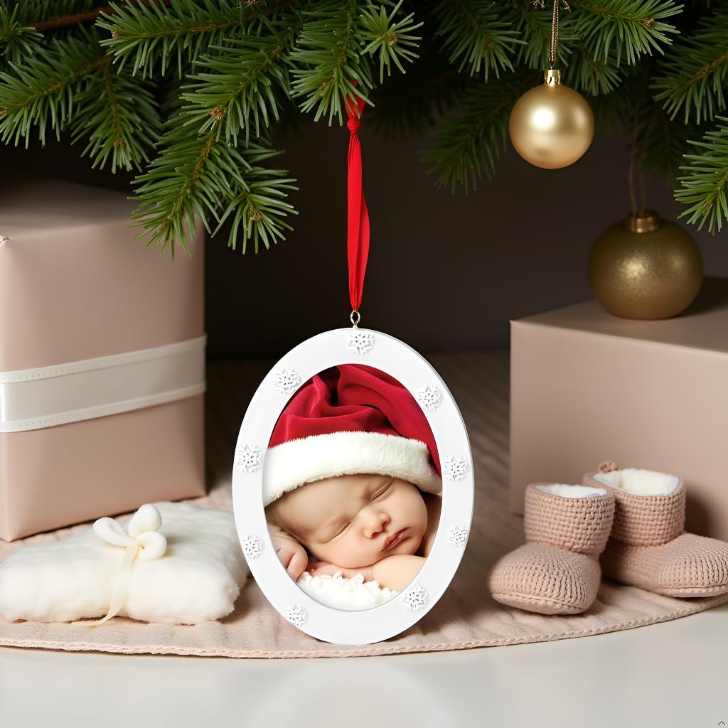 Christmas Baby Handprint Ornament Kit - DIY Keepsake Bauble with Paint for Newborns