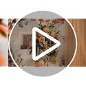 Autumn Colors Fall Wreath for Front Door with Peony & Eucalyptus - 1 Pack