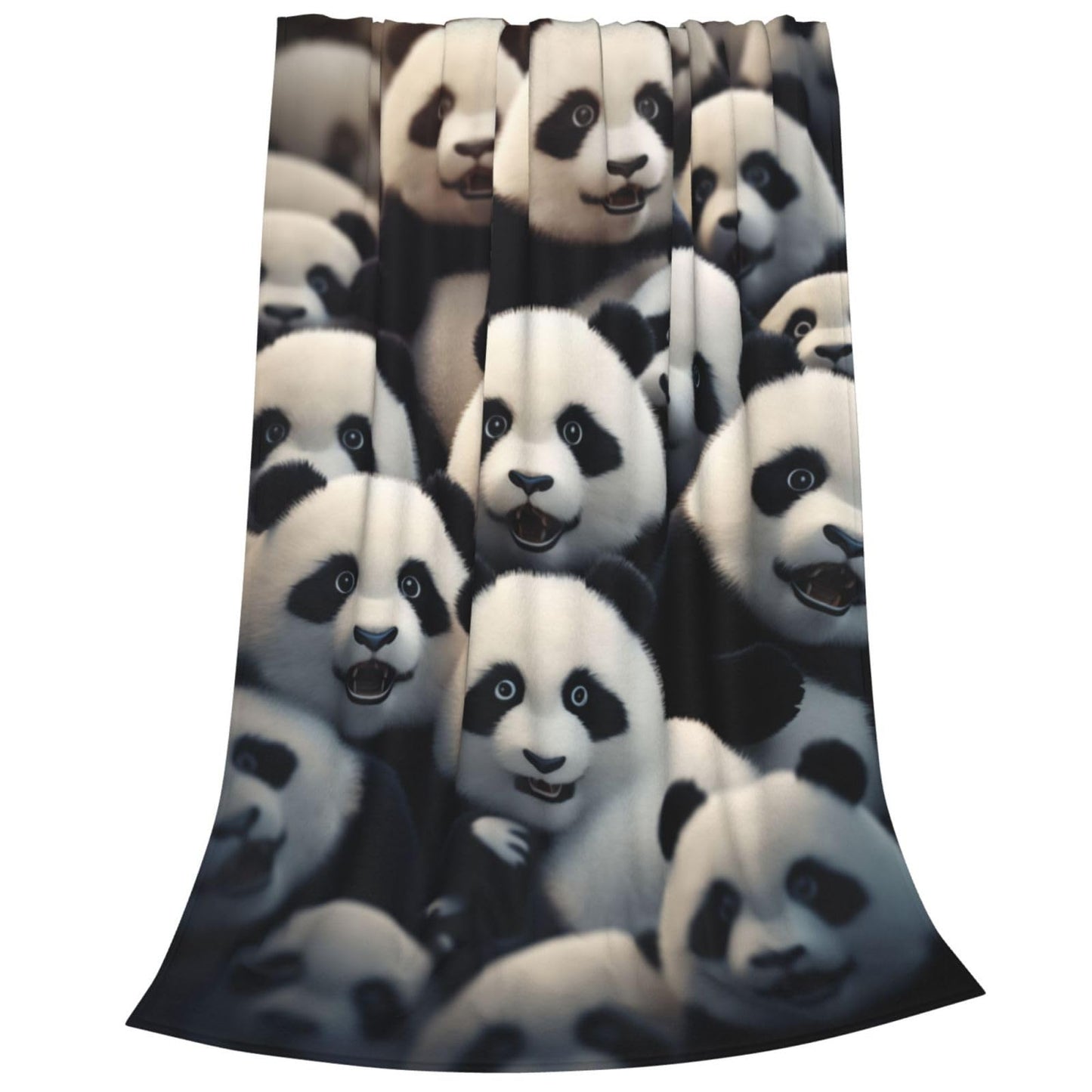 amepay Cute Baby Pandas Blanket Gifts for Panda Lover Adults Kids Girls Flannel Throw Blankets Soft Fuzzy Lightweight for Home Decor Couch Bed Sofa 60x50 Inches