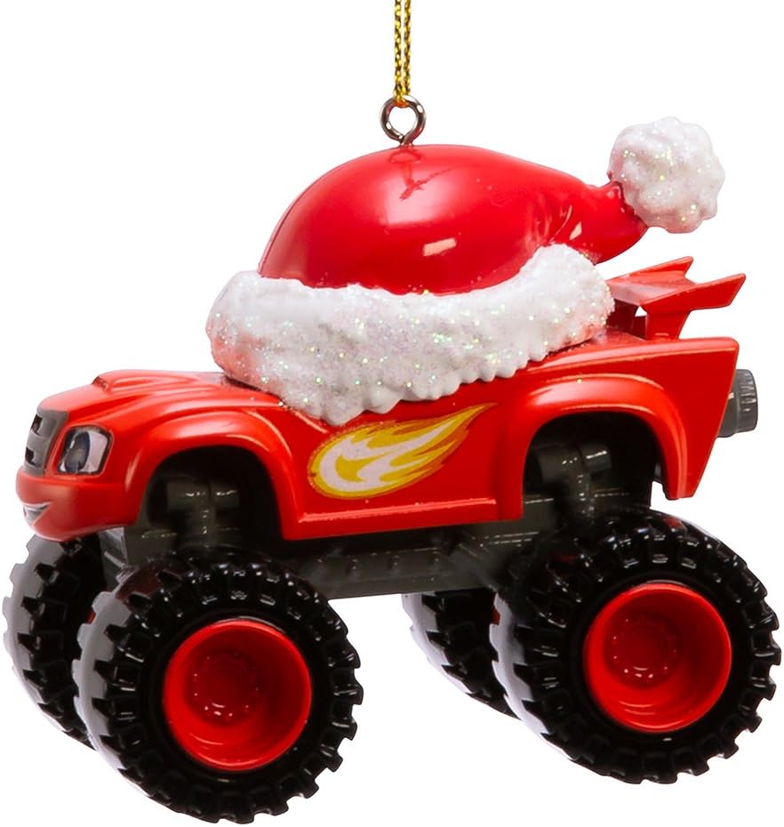 Blaze Truck Ornament - Nickelodeon Kurt Adler 3.5” Holiday Decoration