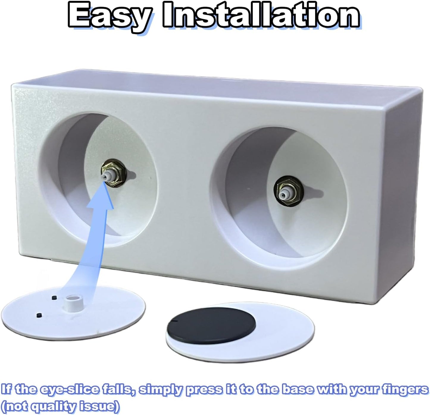 Funny Rotating Eyes Desktop Clock - Unique Kids Gift & Home Office Decor
