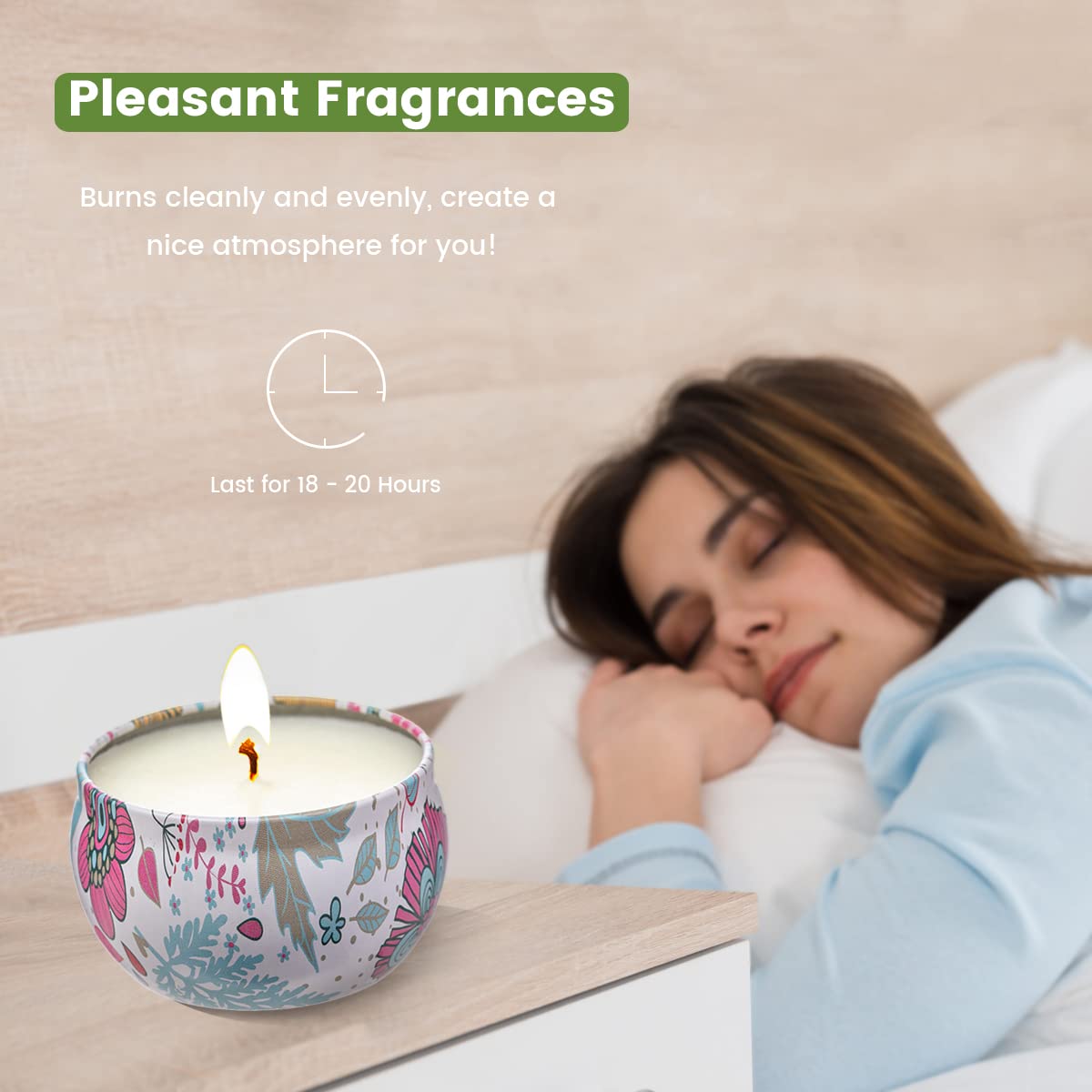 TEAMAS 6 Pack Aromatherapy Candles for Home Scented,Scented Candles Gift Set for Women,Men,Mom,Dad, Scented Candles with Fragrance, Stress Relief, Gift for Birthday, Mother's Day, Father's Day