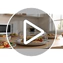 10-Inch Glass Microwave Splatter Cover with Silicone Handle - Food Safe, Dishwasher Safe, BPA-Free