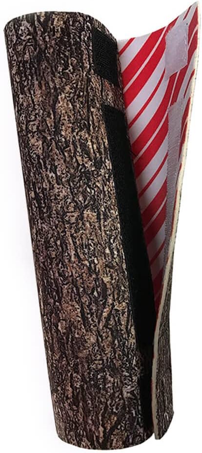 Wooden Christmas Tree Collar - Decorative Base Skirt Accessory Cover in Candy Design