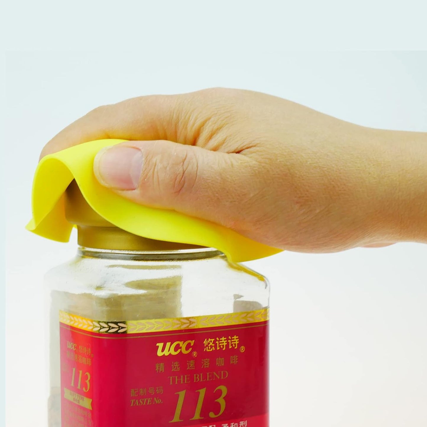 Rubber Jar Opener by Gripper Pad | Silicone Heat Insulation for Weak Hands | Round Design