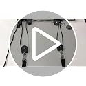 Heavy Duty Bike Hoist for Garage Ceiling - 85lb Capacity Pulley System