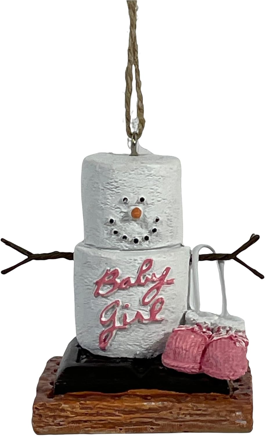 Baby Girl S'Mores Ornament - Cute Christmas & Everyday Decor