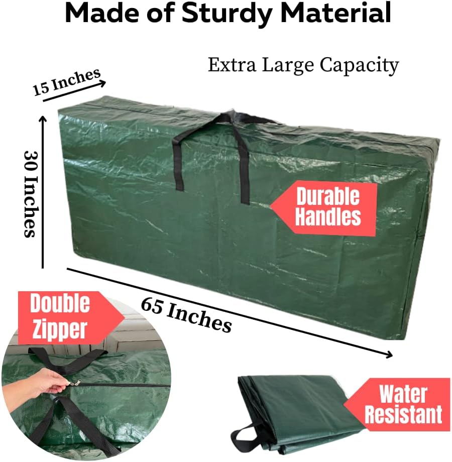 Extra Large Packing Bags for Moving - 5.5ft Storage Totes with Zippers & Handles for Cushions, Comforters, Camping