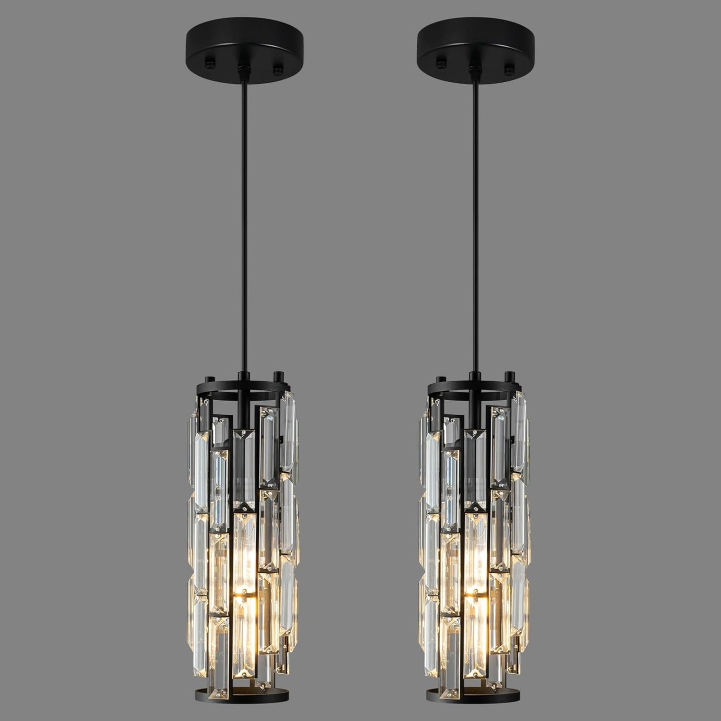 Pendant Lights Modern Pendant Lights Kitchen Island Gold Pendant Light Fixture Mini Crystal Chandelier Lighting for Kitchen Island Dinning Room Bedroom Sink (Gold 3-Light)