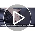 Dreamer Car Lumbar Support Pillow for Car - Memory Foam Whole Back Relief, 20.9 x 16.9 x 5.9 in