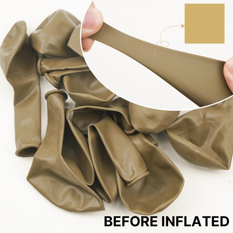 PartyWoo Tan Balloons 140pcs Different Sizes of 18 12 10 5 Inch Light Brown Neutral Boho Coffee Balloon Arch Kit Garland for Wedding Baby Shower Safari Woodland Birthday Party Decorations Brown-F19