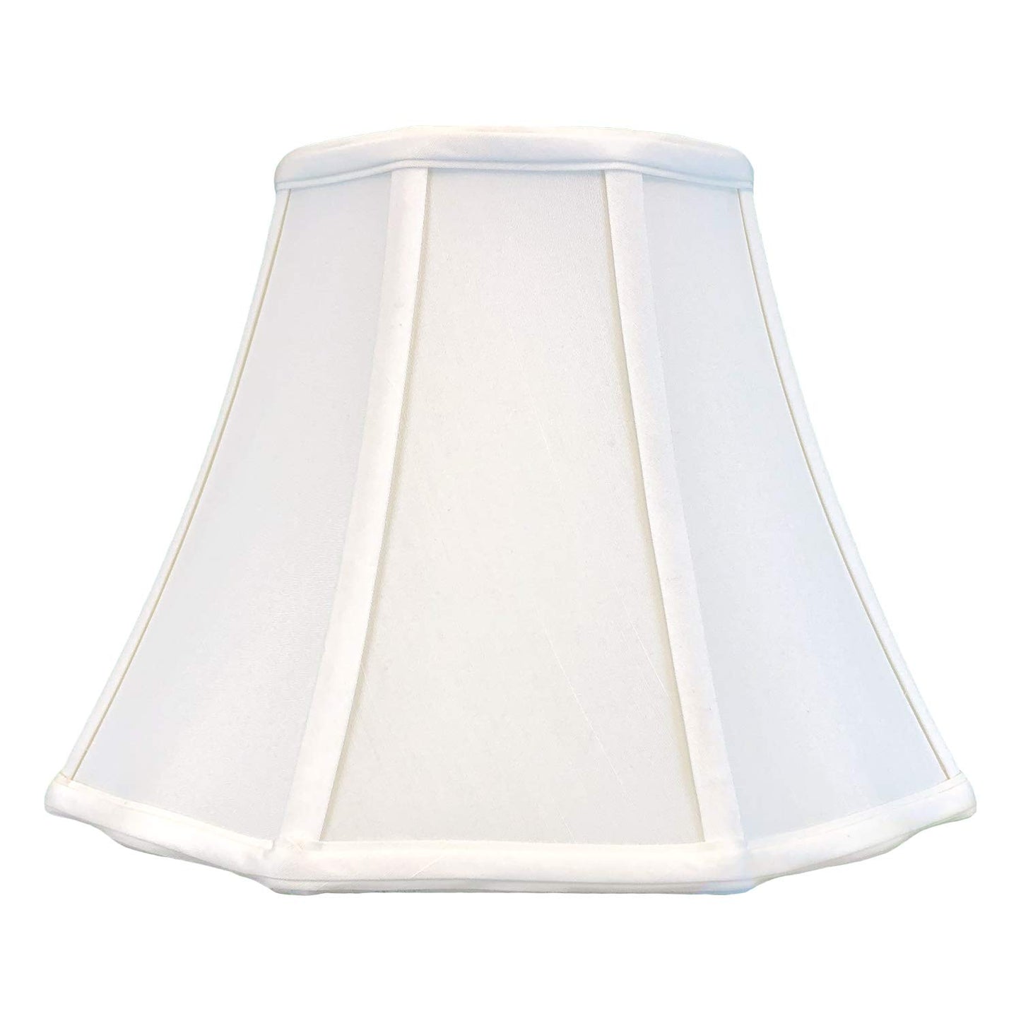 Royal Designs, Inc. Flare Bottom Outside Corner Scallop Lamp Shade, BSO-701-10WH, White, 5 x 10 x 8