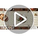 Artscope Beige Snowflakes Christmas Table Runner 13x108 inches