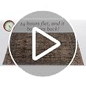 PureCozy 8x10 Brown Washable Area Rug Non Slip Vintage Carpet