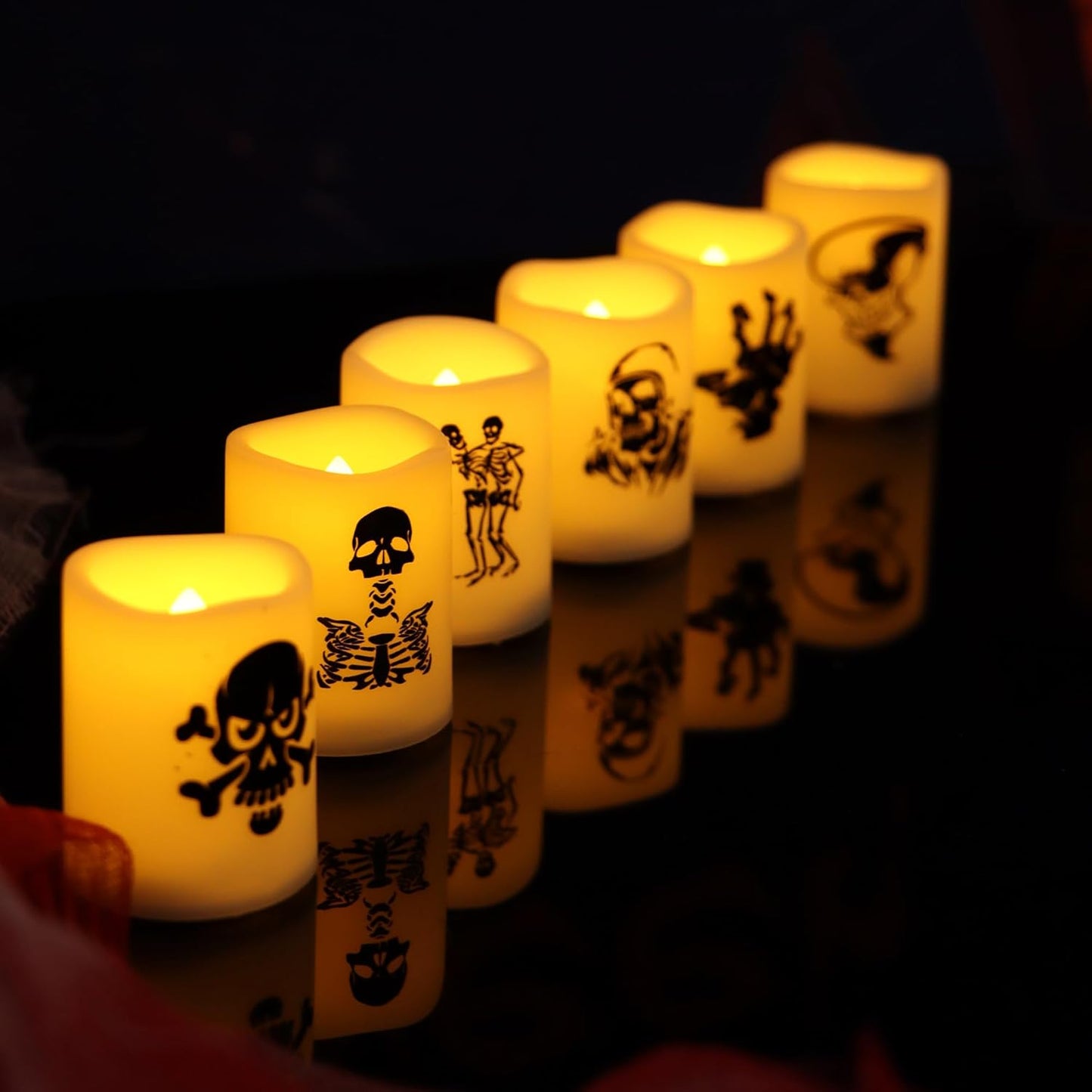 12 PCS LED Flameless Votive Candles - Long-Lasting Battery Operated with 120+ Hours Life