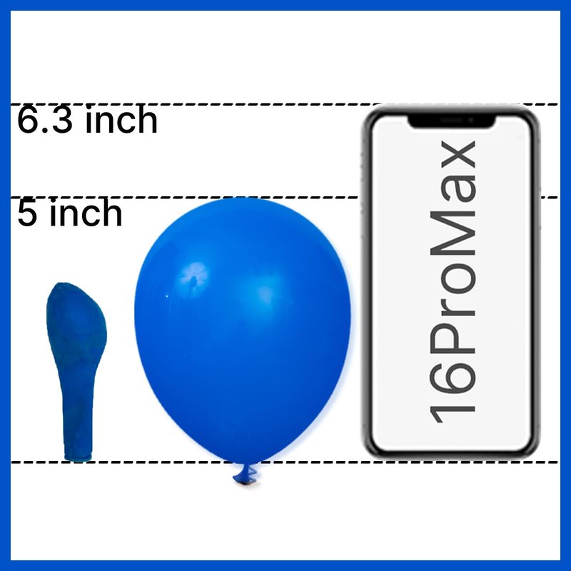 PartyWoo Royal Blue Balloons 100pcs of 5 Inch Dark Blue Latex Balloons for Wedding Baby Shower Gender Reveal Anniversary Graduation Under The Sea Men Birthday Bachelorette Party Decorations Blue-Y5