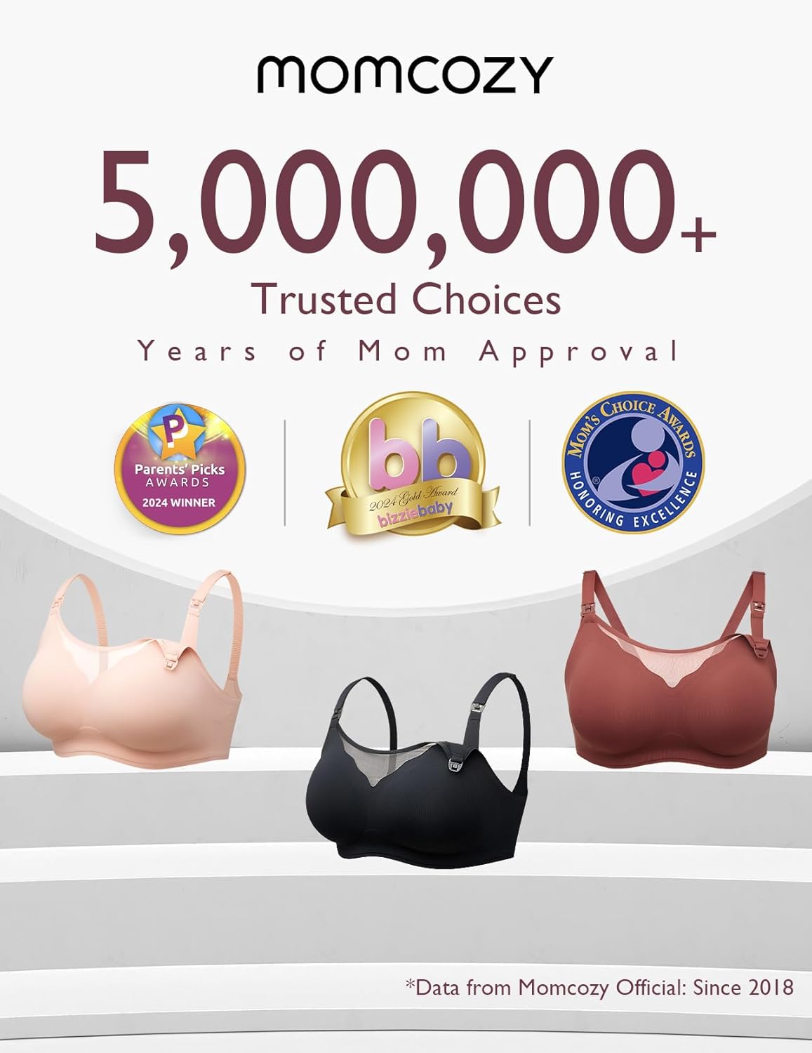 Momcozy Nursing Bras - Breathable Mesh Comfort for Breastfeeding | Wireless Maternity Sleep Bra