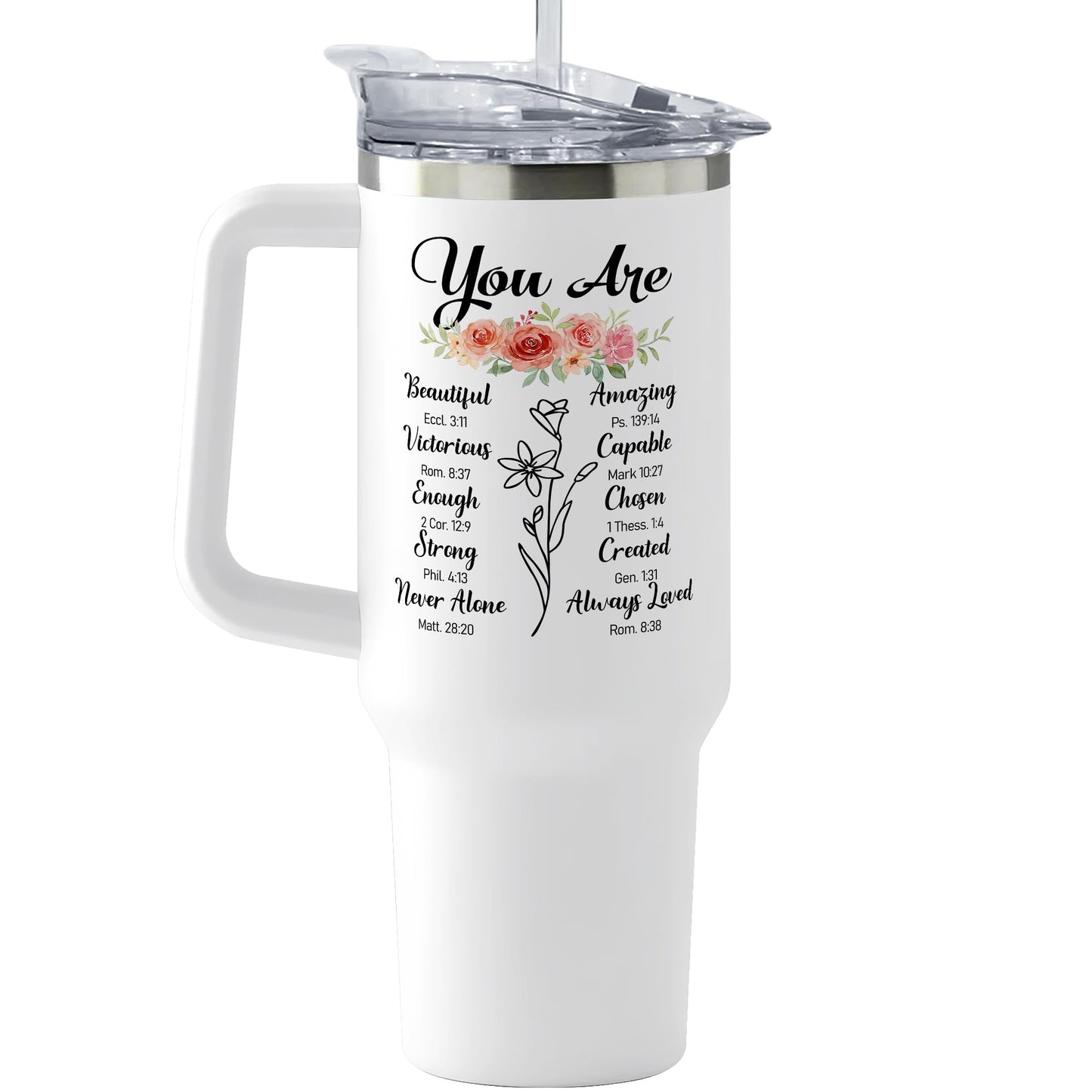 Christian Gifts for Women - Religious Gifts for Women - Valentine Gifts for Women Friends, Birthday Gifts for Women - Catholic Gifts Women, Spiritual Gifts for Her, Mom, Coworker - 40 Oz Tumbler