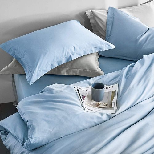 FLXXIE Microfiber Pillow Shams Set of 2 - Soft, Fade & Wrinkle Resistant Dark Grey Covers | 20x26 Inches
